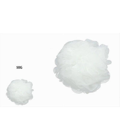 2 Pz Spugna A Rete Spugnetta Doccia Bagno Esfoliazione Pelle Corpo Bianca 79576