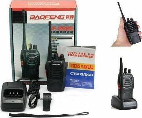 2 Ricetrasmittenti Baofeng 888S Radio Uhf 400-470 Mhz Walkie Talkie 16 Canali 5W Elettronica/Radiocomunicazione/Ricetrasmettitori Zencoccostore - Formia, Commerciovirtuoso.it