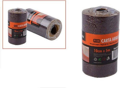 2 Rotoli Carta Vetrata Abrasiva 5 Metri Grana P120 Levigare Smussare Casa, arredamento e bricolage > Bricolage e fai da te > Nastri Trade Shop italia - Napoli, Commerciovirtuoso.it