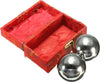 2 SFERE CINESI IN ACCIAIO ANTI STRESS RELAX MASSAGGIO CASA SPA 52 mm FORZA MANO Salute e cura della persona/Benessere/Massaggi e relax/Strumenti per i massaggi manuali/Kit per massaggi Trade Shop italia - Napoli, Commerciovirtuoso.it