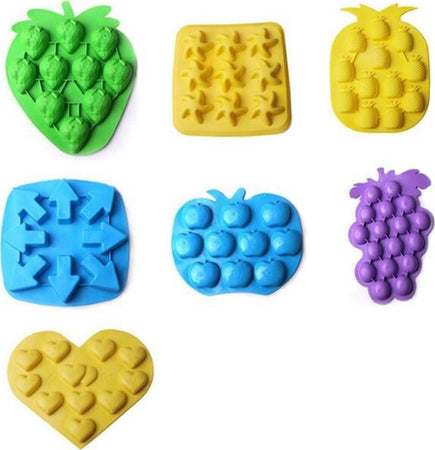 2 STAMPI STAMPO FORME PER CUBETTI DI GHIACCIO CIOCCOLATINI DA FREEZER SILICONE  Trade Shop italia - Napoli, Commerciovirtuoso.it