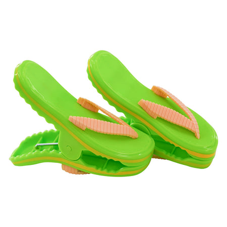 Set 2 mollette antivento, animali in plastica per fissaggio telo mare