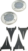 2 X LAMPADA LUCE LED SOLARE DISK LIGHTS ESTERNO GIARDINO WATERPROOF SEGNA PASSO  Trade Shop italia - Napoli, Commerciovirtuoso.it