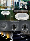 2 X LAMPADA LUCE LED SOLARE DISK LIGHTS ESTERNO GIARDINO WATERPROOF SEGNA PASSO  Trade Shop italia - Napoli, Commerciovirtuoso.it
