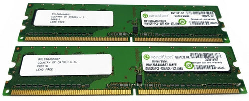 2 X1GB MEMORIA RAM 2GB DDR2 PC2 5300 UNBU INTEL ASUS ACER LENOVO DELL RENDITION