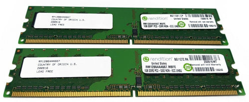 2 X1GB MEMORIA RAM 2GB DDR2 PC2 5300 UNBU INTEL ASUS ACER LENOVO DELL RENDITION