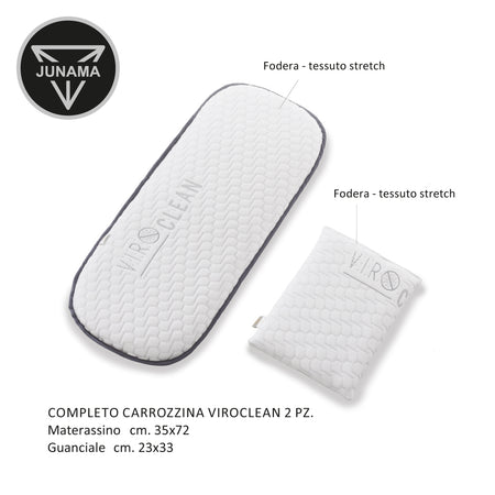 Completo Materassino Carrozzina Trio Junama Viro Clean 2 Pz.