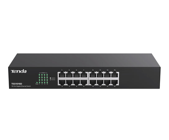 Switch 16 Porte 10/100/1000 Gigabit Non Gestito, TEG1016D