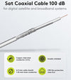 Cavo Coassiale SAT 100 dB Doppia Schermatura CCS 100m