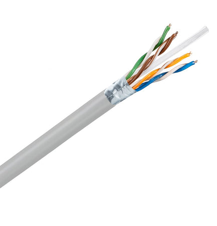 Cavo Cat. 6A Rigido F/UTP LSZH in Matassa 200 m Grigio