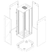Armadio Rack NextGen 19'' 600x800 47U Nero