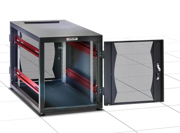 Armadio Server Rack 19'' 600x1000 14 Unità Nero Assemblato