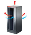 Armadio Server Rack NextGen 1000 19'' 600x1200 42U Nero Porta Grigliata