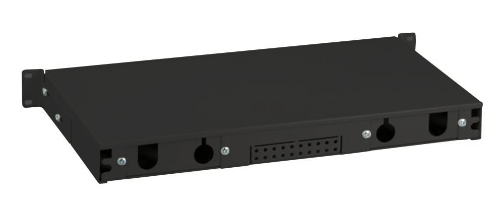 Cassetto Rack 19'' Fibra Ottica 24 porte LC Duplex/SC Simplex Nero