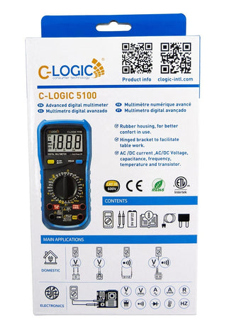 Multimetro Digitale 2000 Counts CLOGIC5100CBINT