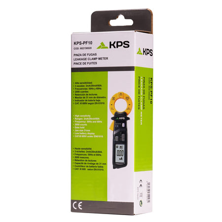 Pinza Amperometrica Digitale AC 60A 2000 Counts CAT III 600V, KPS-PF10