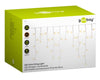 Catena Luminosa 400 Luci LED a Cascata Bianco Caldo IP44 con Timer
