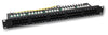 Pannello Patch 50 Porte UTP Telefonico Cat.3 Nero
