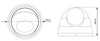 Telecamera CCTV Dome IR Quadbrid 5MP da Soffitto Obiettivo Motorizzato, DGC5446SE