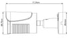 Telecamera IP POE IR 2MP da Soffitto Parete IP66 H.265, DGM2103SVP/F36