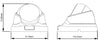Telecamera Dome IP POE IR Full HD 2MP da Soffitto Starlight IP66, DGM2203SVP/F36