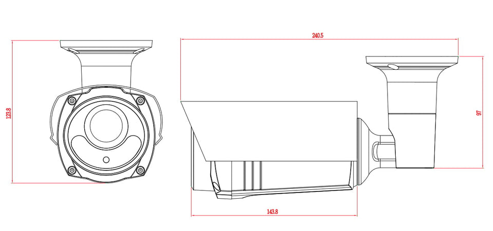 Telecamera IP 2Mp Full HD IR Starlight IP66 Lenti Motorizzate, DGM2643SVP