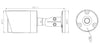 Telecamera IP Bullet IR H.265 da 5MP Rilevamento Basato su AI, DGM5106SVAT