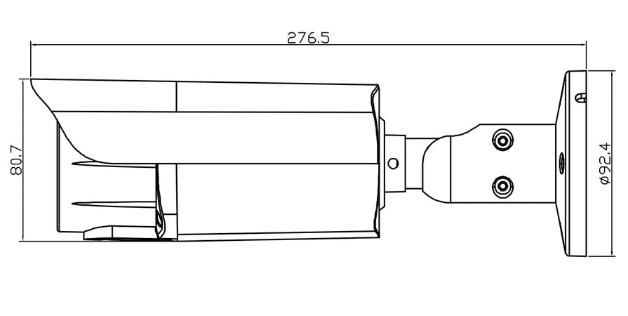 Telecamera IP Motorizzata Bullet IR H.265 da 5MP IP67 Rilevamento Basato su AI, DGM5545GCAT