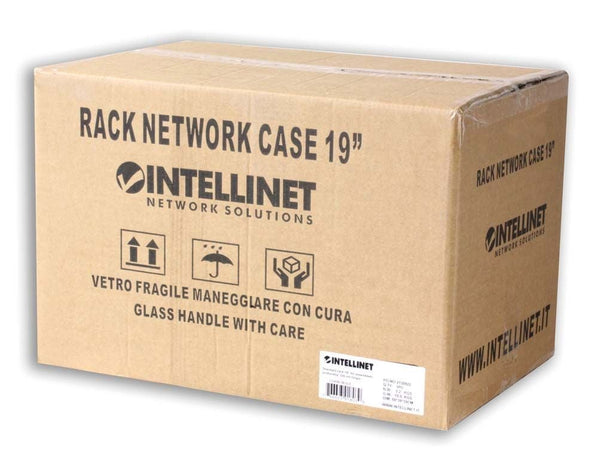 Armadio Rack 19'' a muro 16 unità prof. 400 Grigio Assemblato