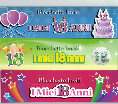 20 Invito Inviti In Carta 16x7 Cm Biglietto Biglietti Per Party Festa 18 Anni Casa e cucina/Hobby creativi/Materiali per hobby creativi/Forniture per feste/Bomboniere Trade Shop italia - Napoli, Commerciovirtuoso.it