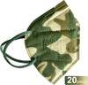 20-Mascherine-Protettive-Ffp2-Senza-Valvola-Mascherina-Mimetica-Militare-Verde