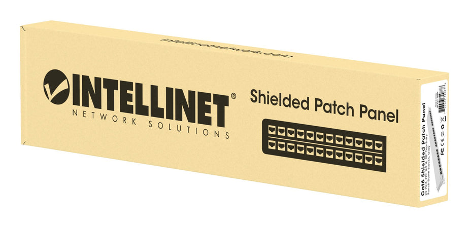 Pannello Patch 24 posti 19'' 0.5U Cat6 FTP Grigio