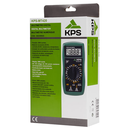 Multimetro Digitale Compatto 2000 counts KPS-MT420