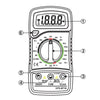 Multimetro Digitale Compatto 2000counts KPS-MT30