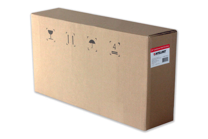 Mensola per Rack 19'' 600 mm 2U Grigia 4 punti