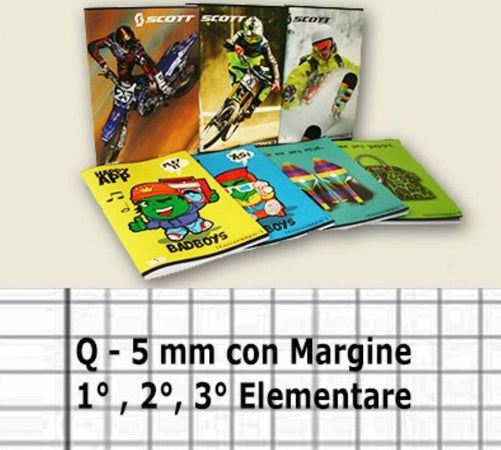 20 PEZZI QUADERNONI QUADERNONE QUADRETTI Q - 5mm CON MARGINE 1° 2° 3° ELEMENTARE Cancelleria e prodotti per ufficio/Carta blocchi e quaderni/Blocchi appunti taccuini e diari/Quaderni da scrittura Trade Shop italia - Napoli, Commerciovirtuoso.it