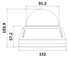 Telecamera IP Dome IR H.265 Lente Motorizzata 5MP Rilevamento Basato su AI, DGM5446SVAT