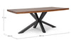Tavolo Arnav rettangolare, con gambe, piano in legno di mango da 200 x 100 cm