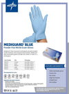 200 Guanti in Nitrile Mediguard Blue Categoria III DPI Uso Alimentare - 200 Pezzi Guanto Monouso Con IVA Agevolata Medline