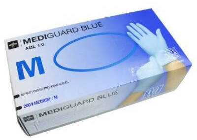 200 Guanti in Nitrile Medline Mediguard Blue DPI III Categoria Pulizia Industria Estetica Taglia M