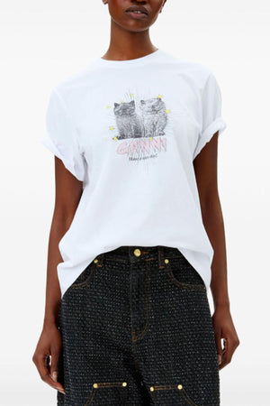 GANNI T-shirt e Polo Bianco da donna