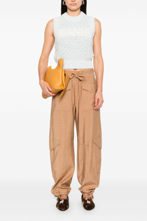 GANNI Pantaloni Beige da donna