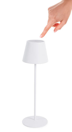 Lampada a led da tavolo "Etna", monocolore, in acciaio verniciato, da 38 cm