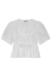 GANNI Top Bianco da donna