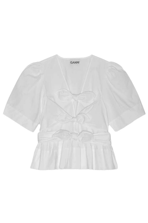 GANNI Top Bianco da donna