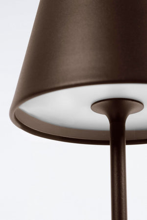 Lampada a led da tavolo "Etna", monocolore, in acciaio verniciato, da 38 cm
