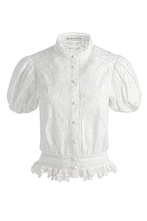 Alice + Olivia Top Beige da donna
