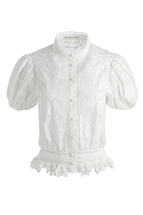 Alice + Olivia Top Beige da donna