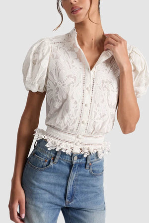 Alice + Olivia Top Beige da donna