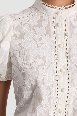 Alice + Olivia Top Beige da donna